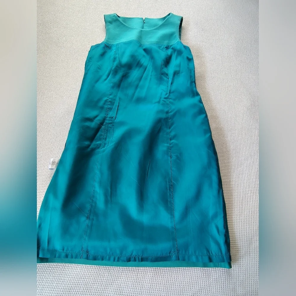 Michael Kors Teal Sleeveless Dress Size 6P